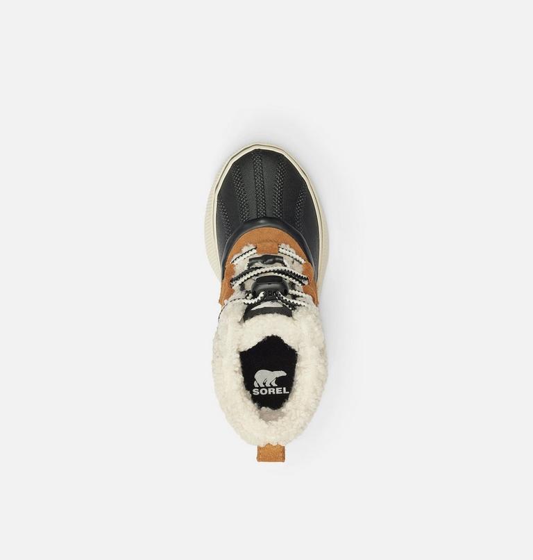 Youth OUT N ABOUT IV CHILLZ Waterproof Winter Boots, Color: Taffy, Black, image 5