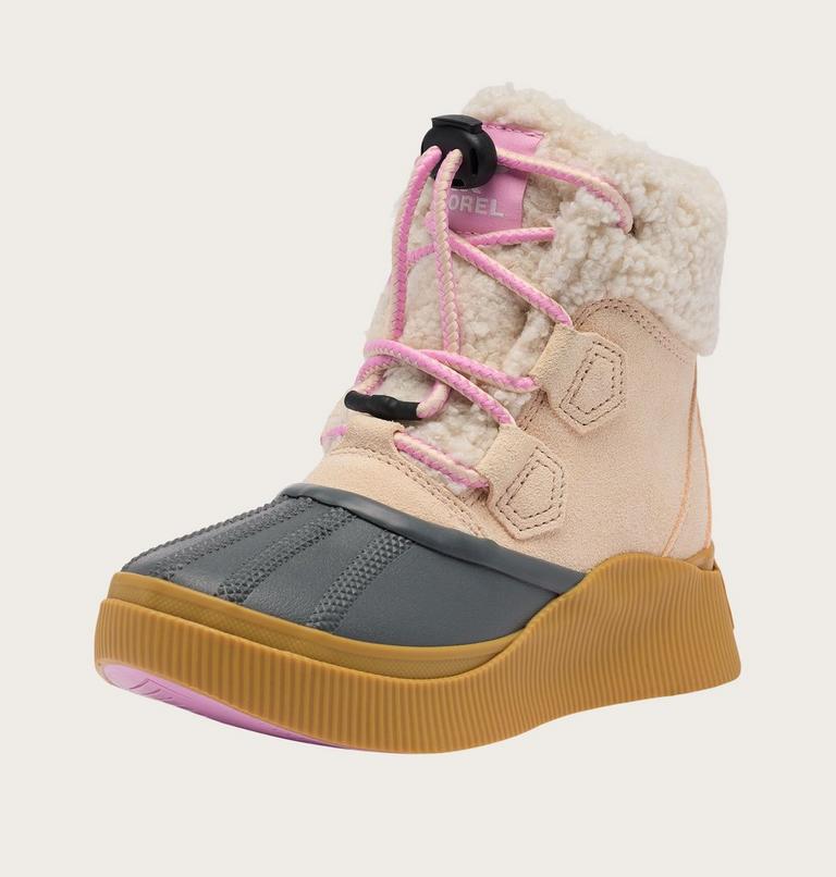 Youth OUT N ABOUT IV CHILLZ Waterproof Winter Boots, Color: Pearlescent, Gum 16, image 7