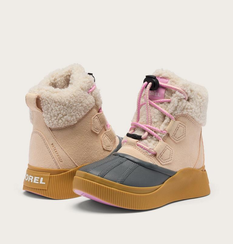 Youth OUT N ABOUT IV CHILLZ Waterproof Winter Boots, Color: Pearlescent, Gum 16, image 8