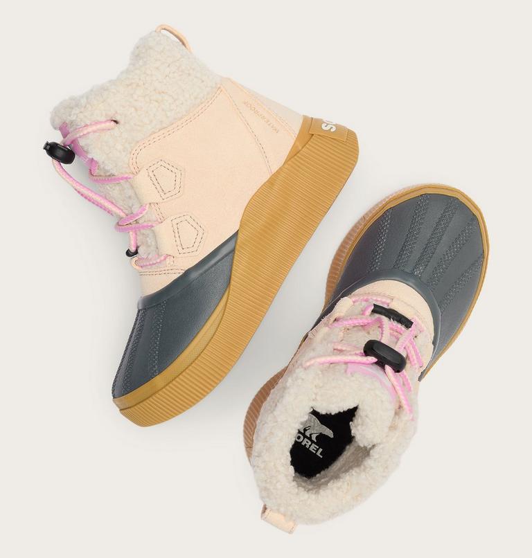 Youth OUT N ABOUT IV CHILLZ Waterproof Winter Boots, Color: Pearlescent, Gum 16, image 4