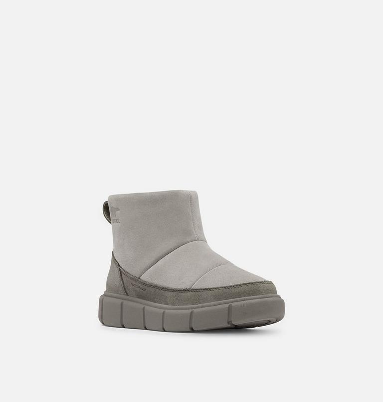 SOREL EXPLORER III Slip-On Youth Waterproof Boot, Color: Chrome Grey, Quarry, image 7