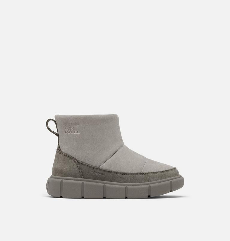 SOREL EXPLORER III Slip-On Youth Waterproof Boot, Color: Chrome Grey, Quarry, image 1