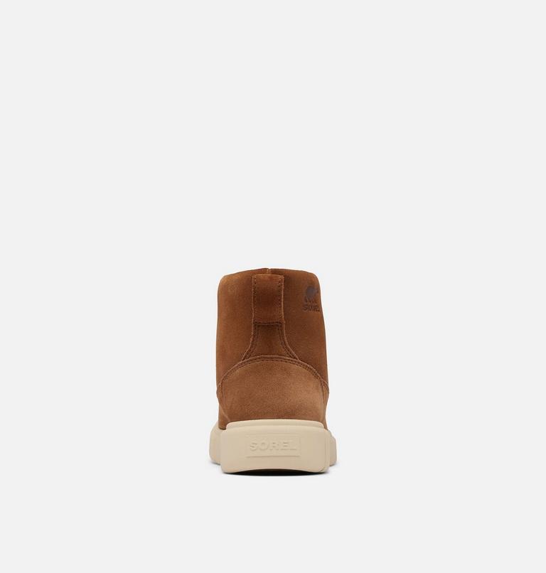 Youth SOREL EXPLORER III SLIP-ON Waterproof Winter Boots, Color: Velvet Tan, Bleached Ceramic, image 3
