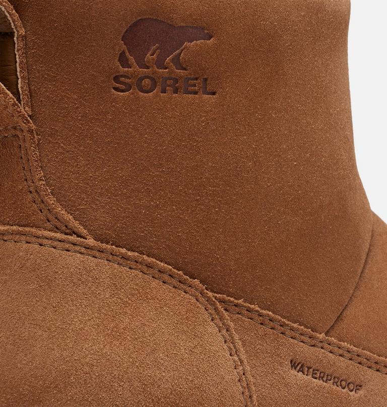Youth SOREL EXPLORER III SLIP-ON Waterproof Winter Boots, Color: Velvet Tan, Bleached Ceramic, image 8