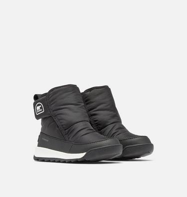 WHITNEY II Plus Children's Waterproof Bootie, Color: Black, Sea Salt, image 2