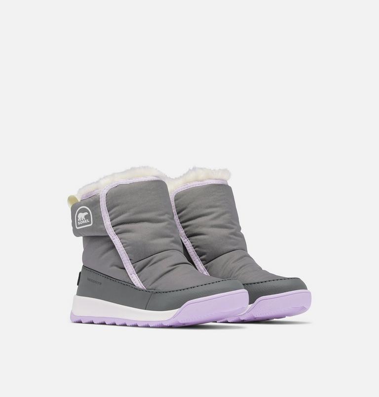 WHITNEY II Plus Bottines imperméables pour enfants, Color: Quarry, Lavender Cloud, image 2