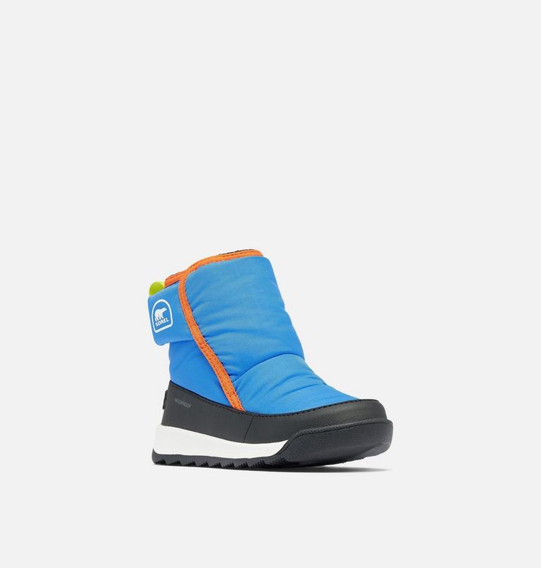 Kids' WHITNEY II PLUS Waterproof Snow Boots, Color: Harbor Blue, Jet, image 7