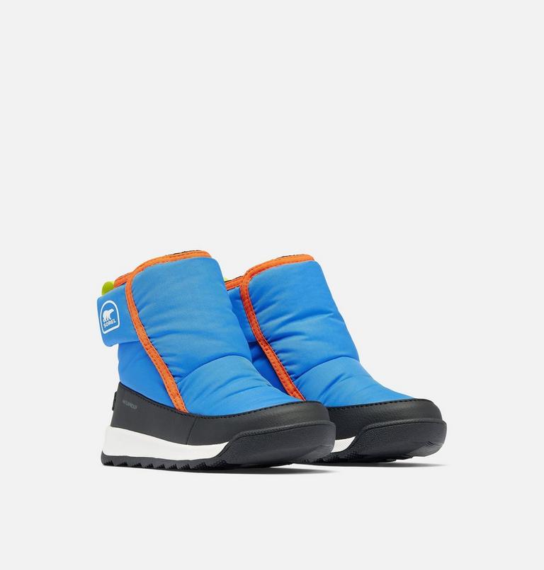 Kids' WHITNEY II PLUS Waterproof Snow Boots, Color: Harbor Blue, Jet, image 2