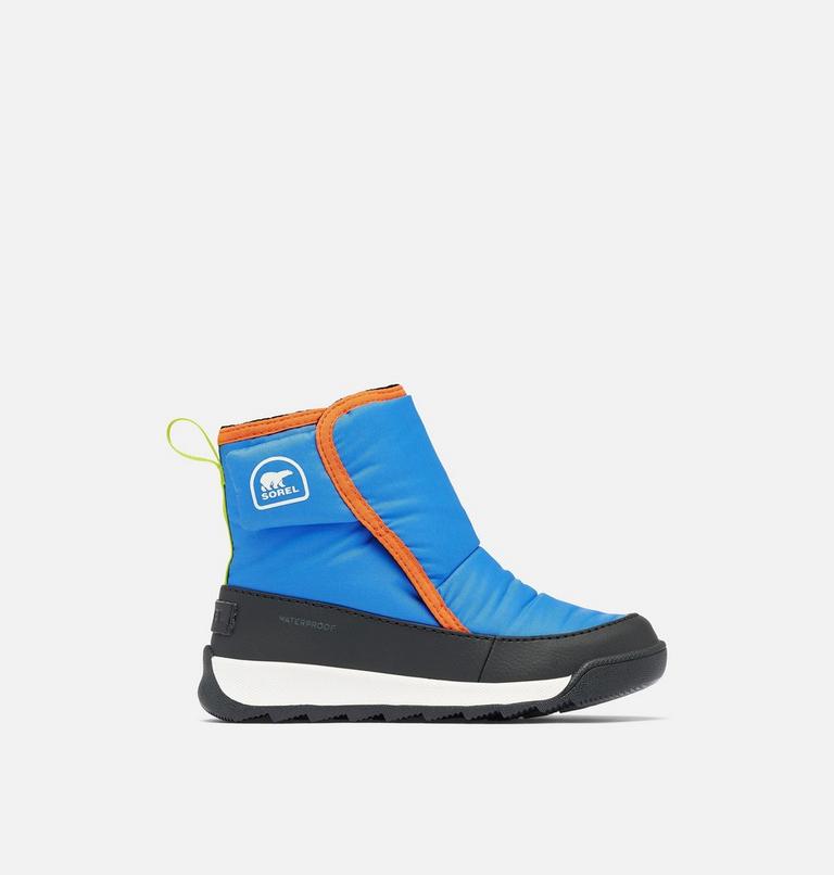 Kids' WHITNEY II PLUS Waterproof Snow Boots, Color: Harbor Blue, Jet, image 1
