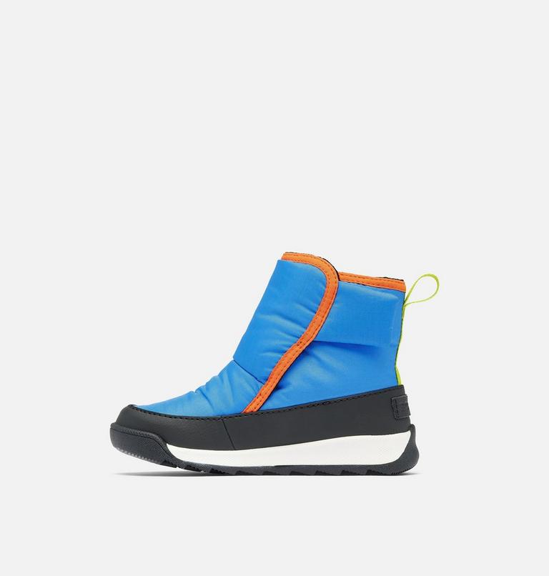 Kids' WHITNEY II PLUS Waterproof Snow Boots, Color: Harbor Blue, Jet, image 4
