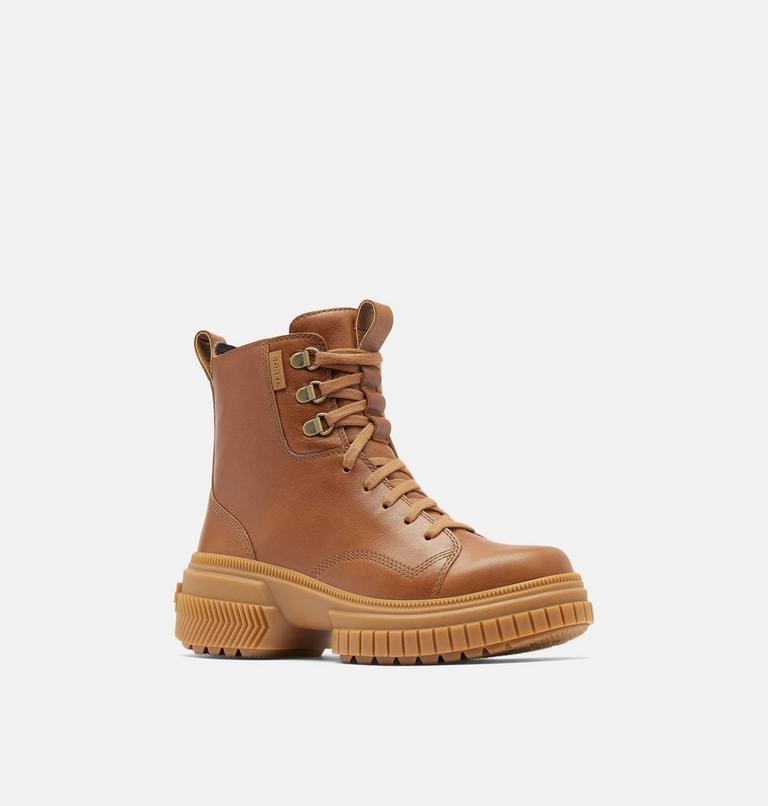 Women's ONA AVE BOOT LACE Waterproof Lace-Up Boots, Color: Velvet Tan, Gum 2, image 7