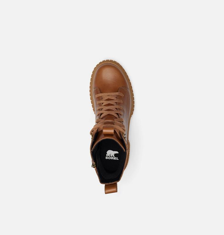 Women's ONA AVE BOOT LACE Waterproof Lace-Up Boots, Color: Velvet Tan, Gum 2, image 5