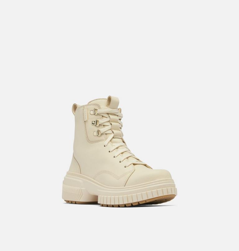 Women's ONA AVE BOOT LACE Waterproof Lace-Up Boots, Color: Honey White, Sea Salt, image 5