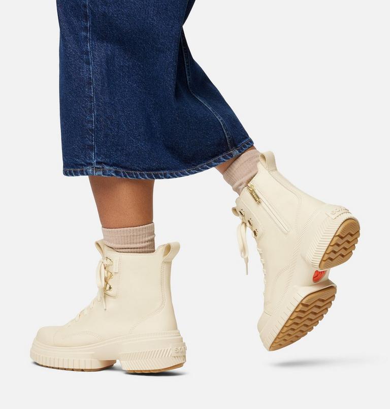 ONA AVE Bottes imperm&eacute;ables &agrave; lacets pour femme, Color: Honey White, Sea Salt, image 8