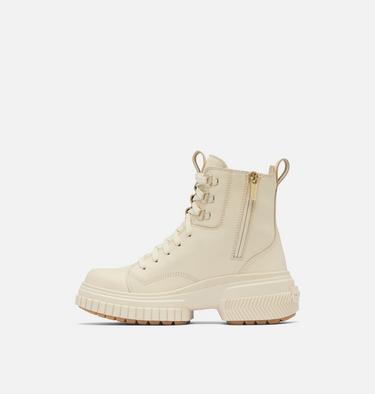 ONA AVE Women's Waterproof Lace Boot, Color: Honey White, Sea Salt, image 4