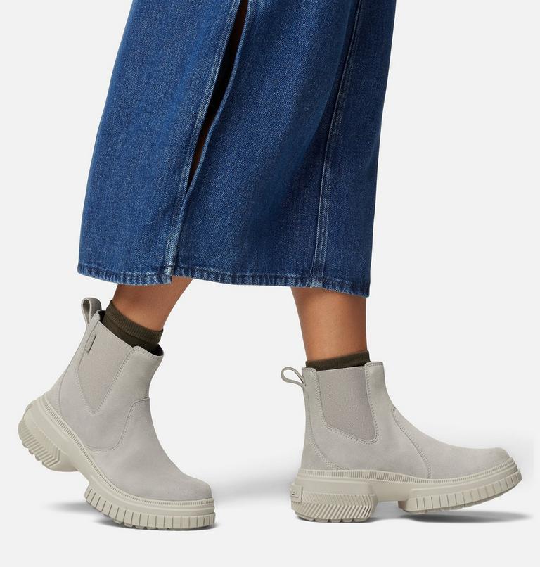 ONA AVE Women's Waterproof Chelsea Boot, Color: Chrome Grey, Dove, image 8