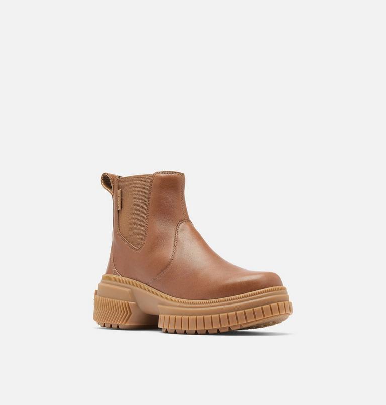 Women's ONA AVE Waterproof Chelsea Boots, Color: Velvet Tan, Gum 2, image 7