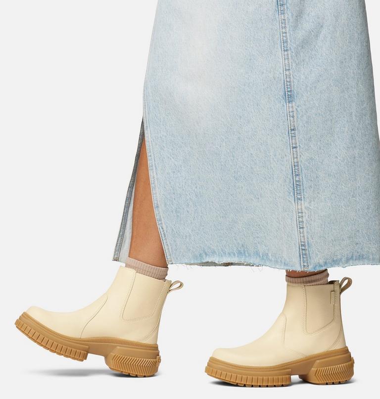 Women's ONA AVE Waterproof Chelsea Boots, Color: Honey White, Gum 16, image 8