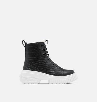 ONA AVE Lace Lux Women's Waterproof Boot, Color: Black, Chalk, image 1