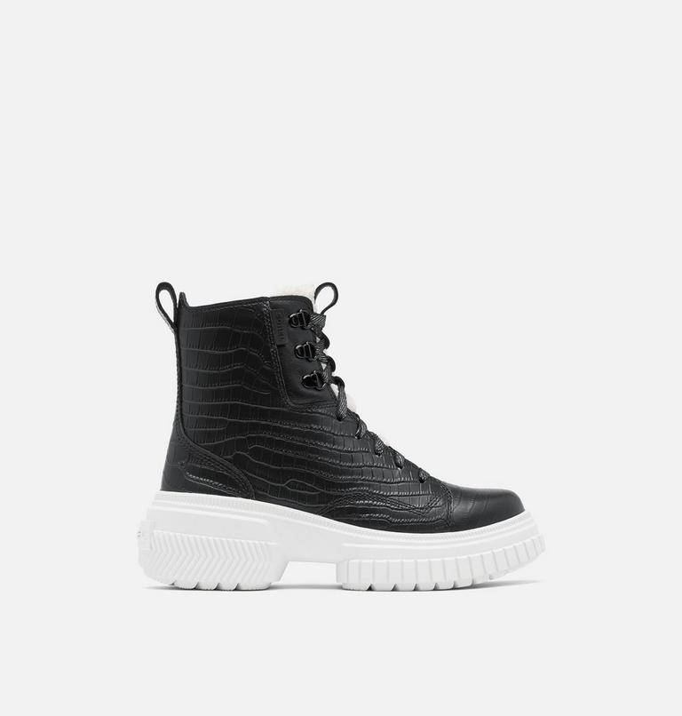 ONA AVE Lace Lux Women's Waterproof Boot, Color: Black, Chalk, image 1
