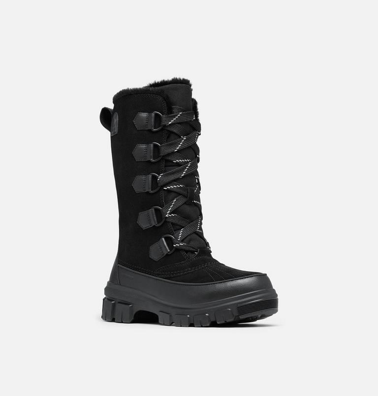 Women's TORINO V TALL Waterproof Snow Boots, Color: Black, Natural, image 7