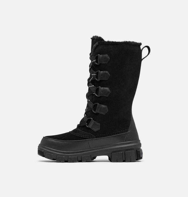 Women's TORINO V TALL Waterproof Snow Boots, Color: Black, Natural, image 4