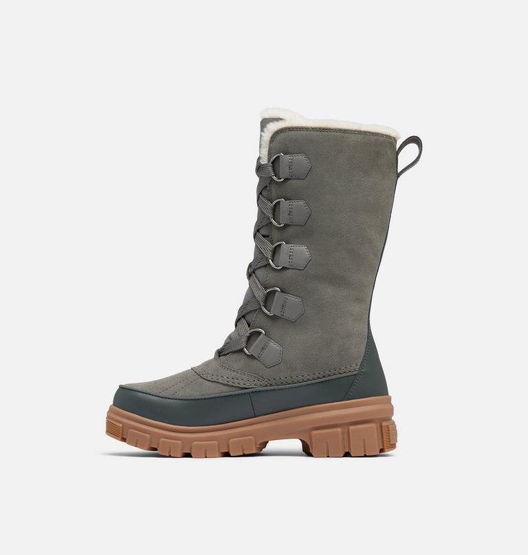 Women's TORINO V TALL Waterproof Snow Boots, Color: Quarry, Grill, image 4