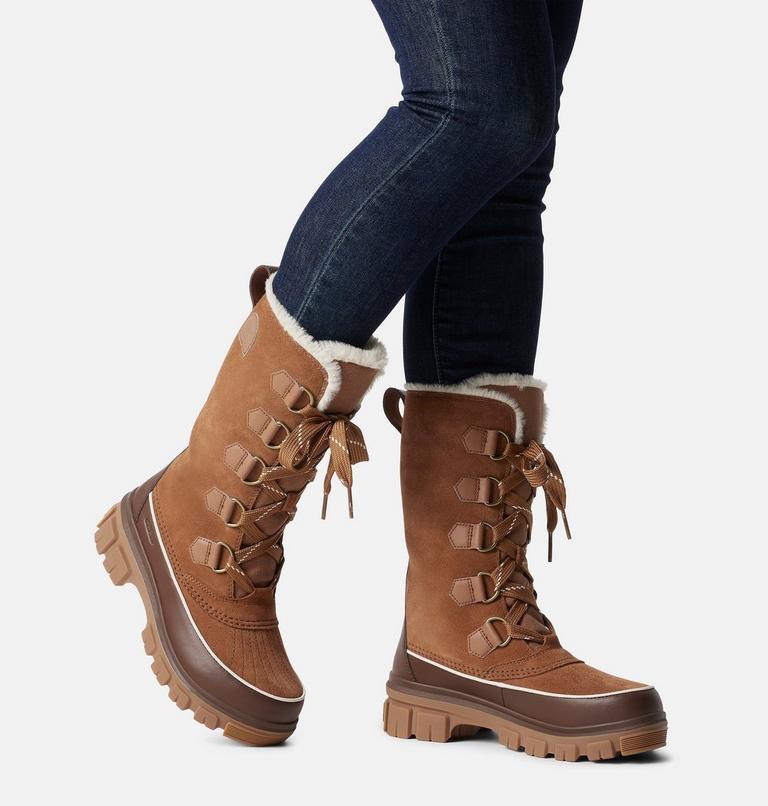 Women's TORINO V TALL Waterproof Snow Boots, Color: Velvet Tan, Tobacco, image 8