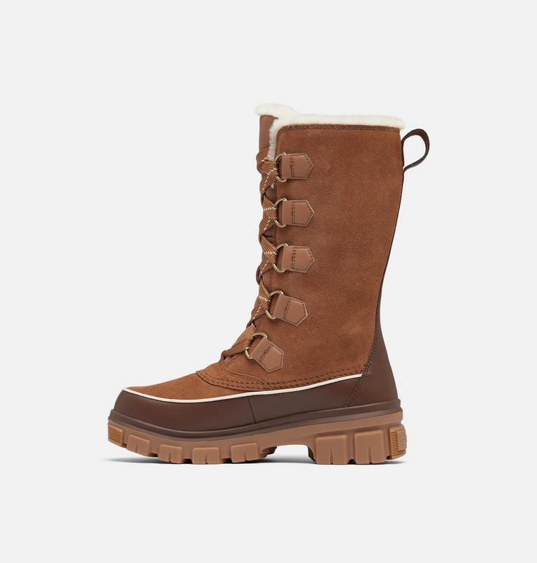 Women's TORINO V TALL Waterproof Snow Boots, Color: Velvet Tan, Tobacco, image 4