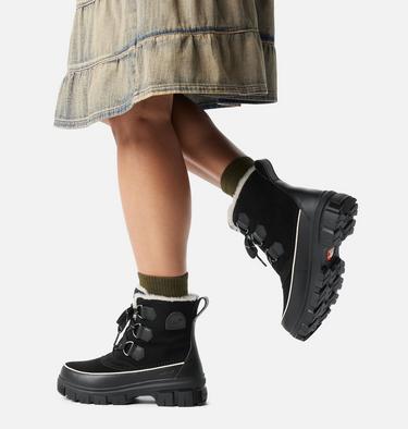 Women's TORINO V Waterproof Snow Boots, Color: Black, Fawn, image 6