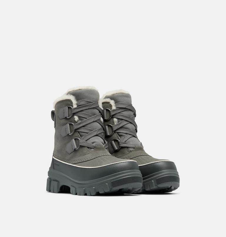 Women's TORINO V Waterproof Snow Boots, Color: Quarry, Grill, image 2