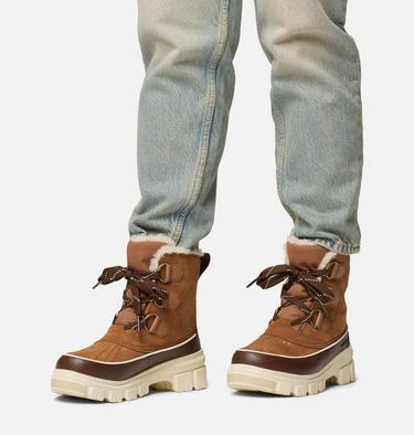 Women's TORINO V Waterproof Snow Boots, Color: Velvet Tan, Tobacco, image 4