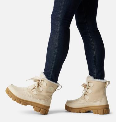Women's TORINO V Waterproof Snow Boots, Color: Honey White, Sea Salt, image 8