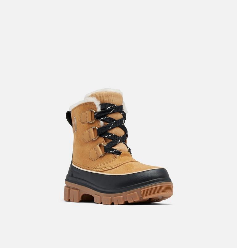 Women's TORINO V Waterproof Snow Boots, Color: Curry, Black, image 7