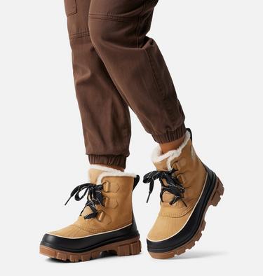 Women's TORINO V Waterproof Snow Boots, Color: Curry, Black, image 8