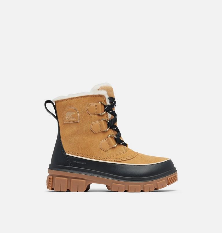 Women's TORINO V Waterproof Snow Boots, Color: Curry, Black, image 1