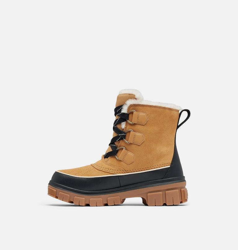 Women's TORINO V Waterproof Snow Boots, Color: Curry, Black, image 4