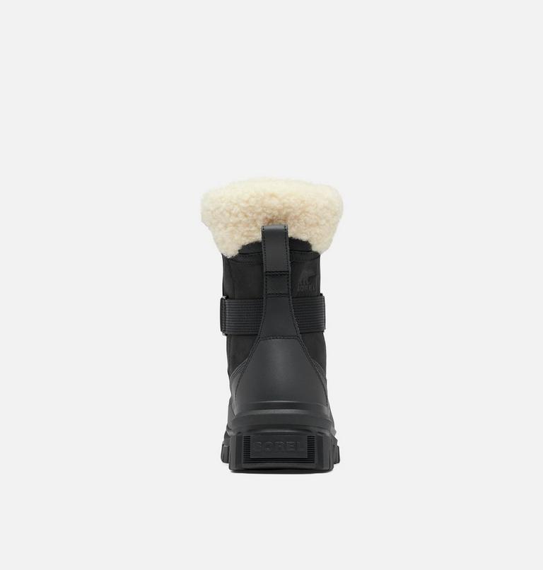 Women's TORINO V PARC Waterproof Snow Boots, Color: Black, Sea Salt, image 3