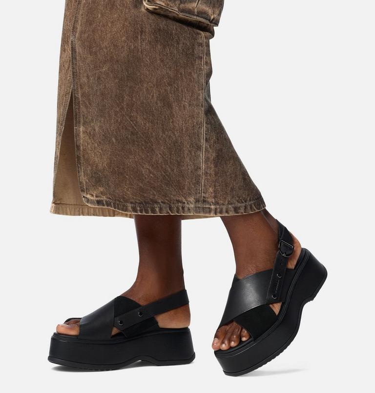 DAYSPRING Women's Crisscross Sandal, Color: Black, Black, image 10