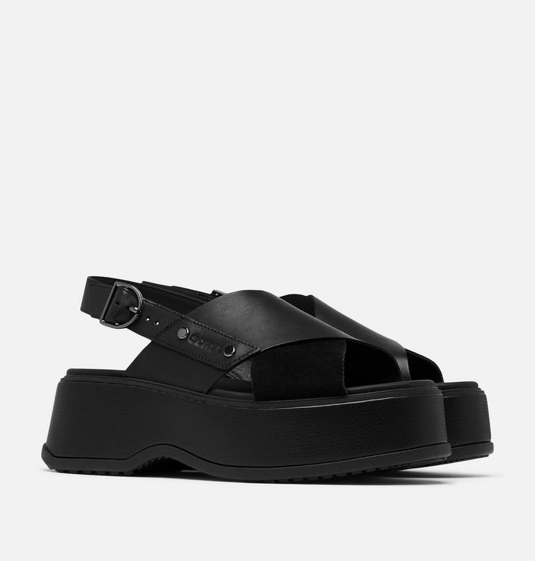 DAYSPRING Women's Crisscross Sandal, Color: Black, Black, image 2