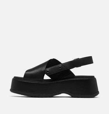 DAYSPRING Sandales à bretelles croisées pour femme, Color: Black, Black, image 8