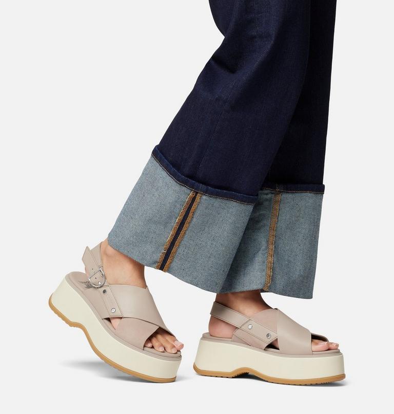 DAYSPRING Women's Crisscross Sandal, Color: Crushed Clay, Chalk, image 10