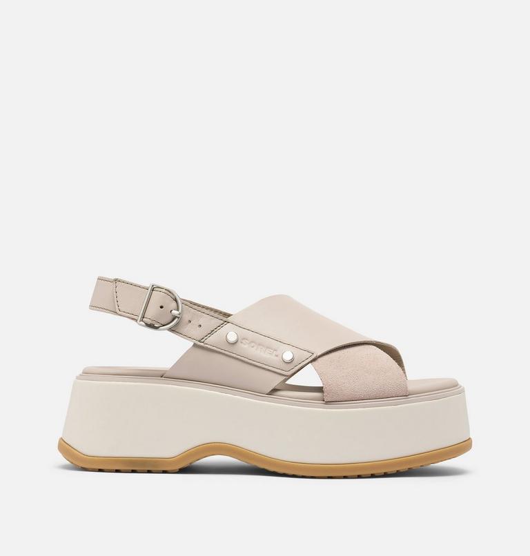 DAYSPRING Women's Crisscross Sandal, Color: Crushed Clay, Chalk, image 1