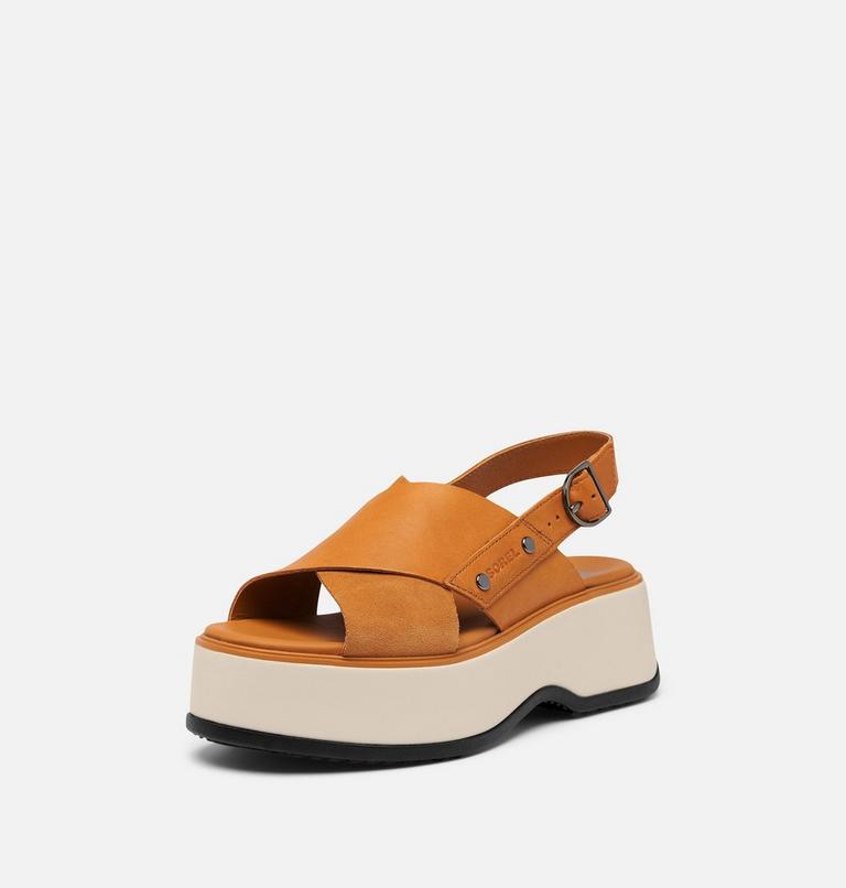 DAYSPRING Women's Crisscross Sandal, Color: Canyon Gold, Black, image 8