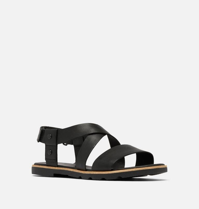 Women's ELLA III CRISSCROSS Sandal, Color: Black, Black, image 7