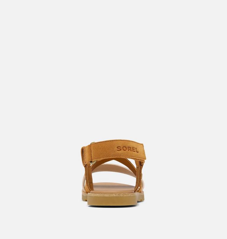 Women's ELLA III CRISSCROSS Sandal, Color: Pearlescent, Canyon Gold, image 3