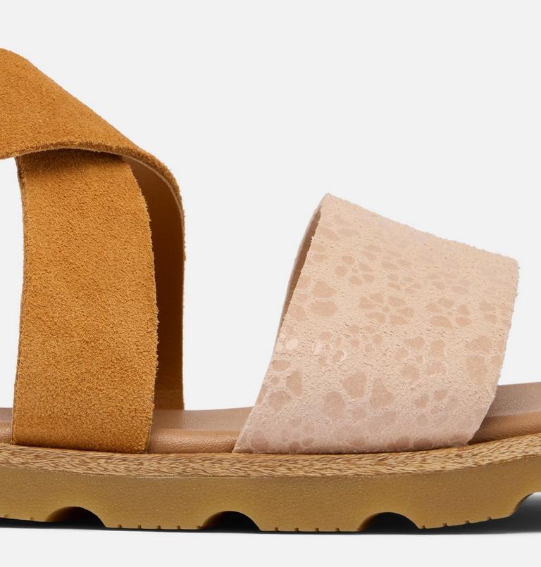 Women's ELLA III CRISSCROSS Sandal, Color: Pearlescent, Canyon Gold, image 10