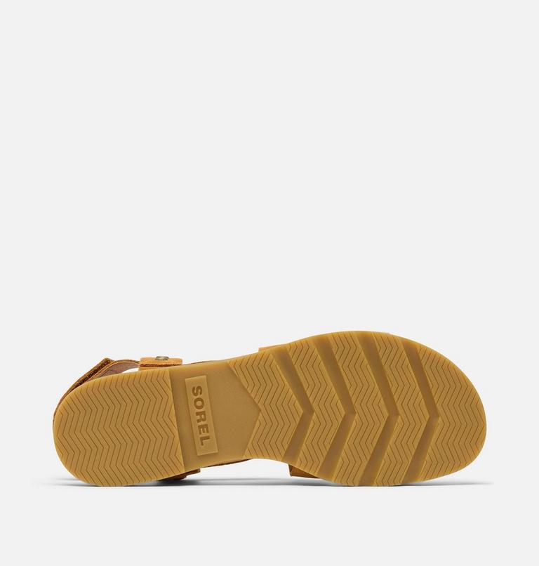 Women's ELLA III CRISSCROSS Sandal, Color: Pearlescent, Canyon Gold, image 6