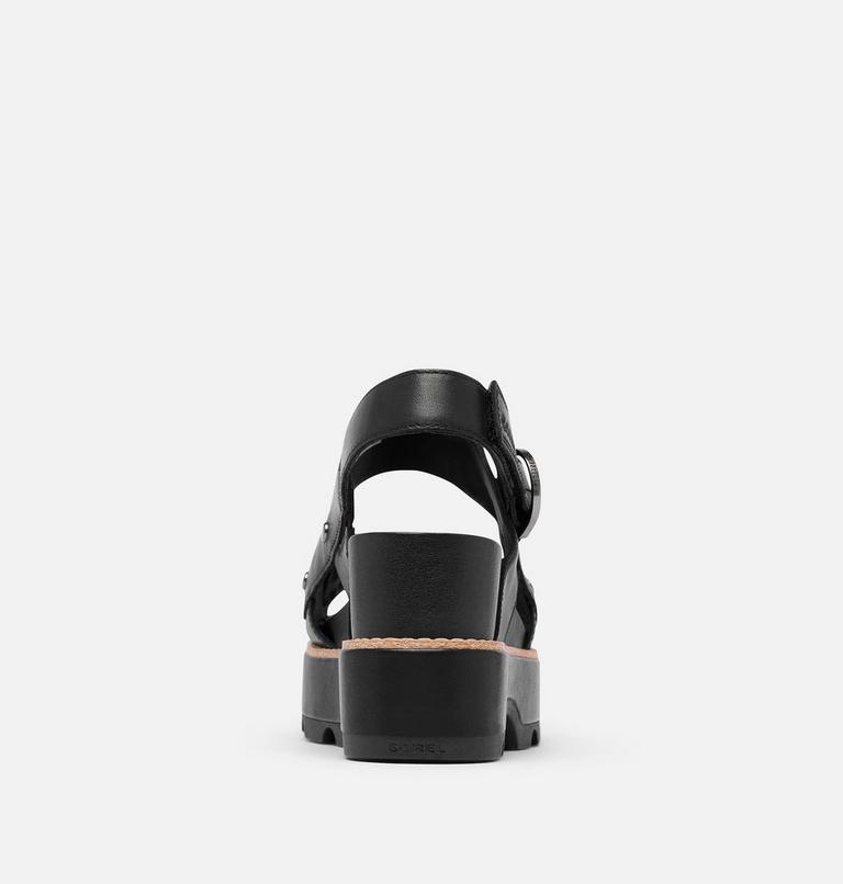 JOANIE IV Women's Sandal Wedge, Color: Black, Black, image 3