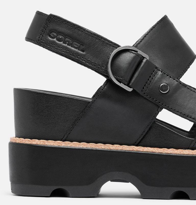 JOANIE IV Women's Sandal Wedge, Color: Black, Black, image 10